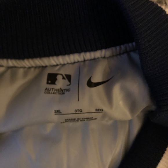 Nike MLB Blue and Gray Men's Jacket - Picture 5 of 7